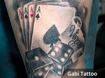 blackjack tattoo|gambling tattoos for men.